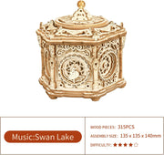 Mechanical Music Box Kit 3D Wooden Puzzle