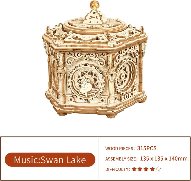 Mechanical Music Box Kit 3D Wooden Puzzle