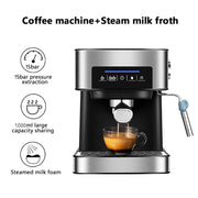 Home Espresso Machine Steam Milk Frother All-in-one