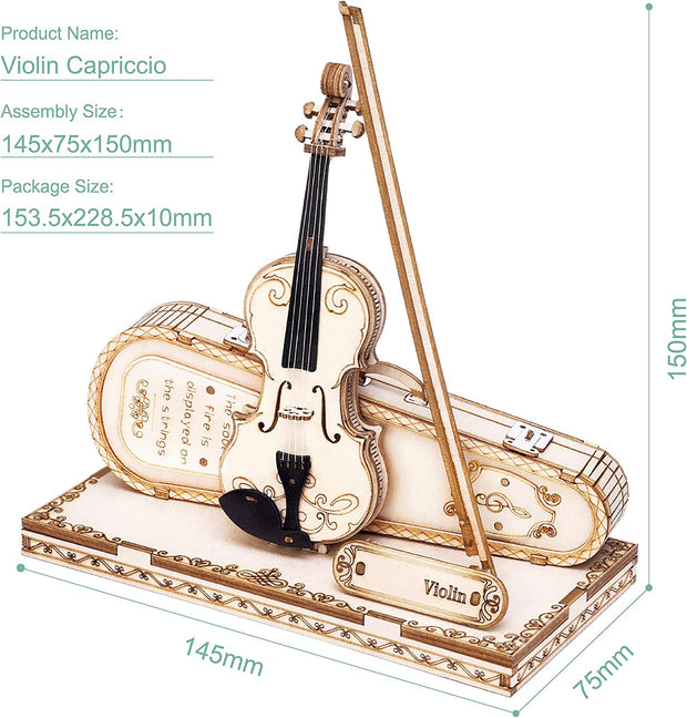 Violin Capriccio Model 3D Wooden Puzzle