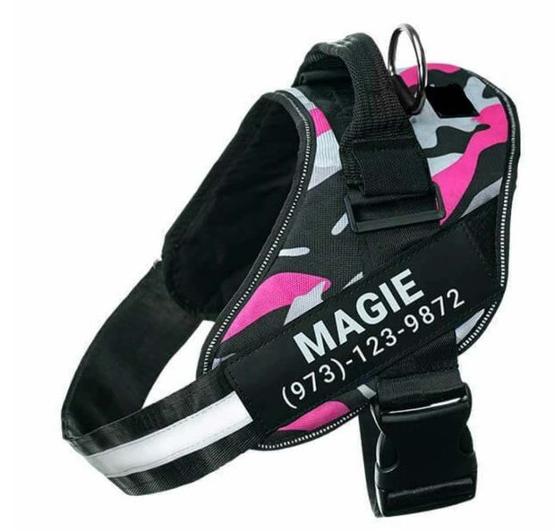 Personalized  Reflective Breathable Dog Harness