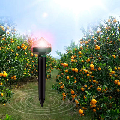 Diamond solar mouse repeller ground plug lamp repeller