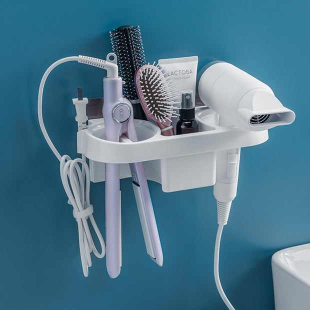 Hands Free Hair Dryer Holder Storage Box