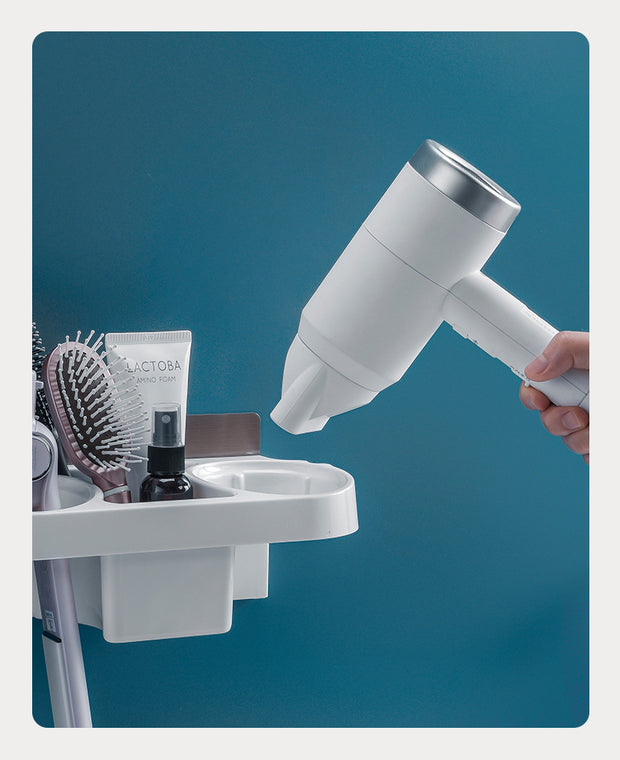 Hands Free Hair Dryer Holder Storage Box