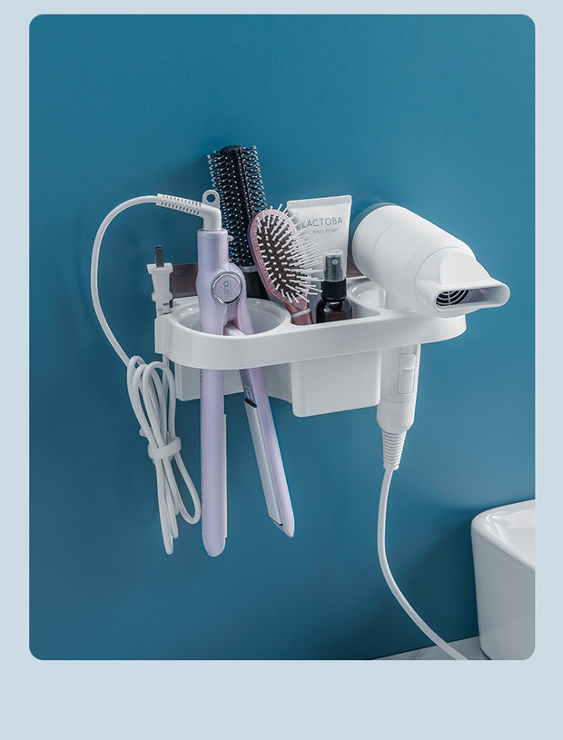 Hands Free Hair Dryer Holder Storage Box