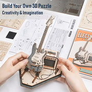 Electric Guitar Set 3D Wooden Puzzle