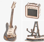 Electric Guitar Set 3D Wooden Puzzle