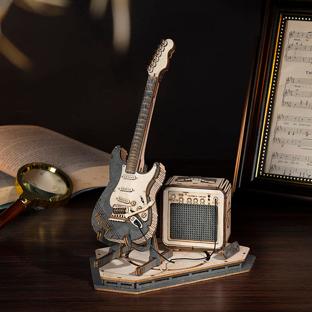 Electric Guitar Set 3D Wooden Puzzle