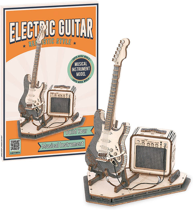 Electric Guitar Set 3D Wooden Puzzle