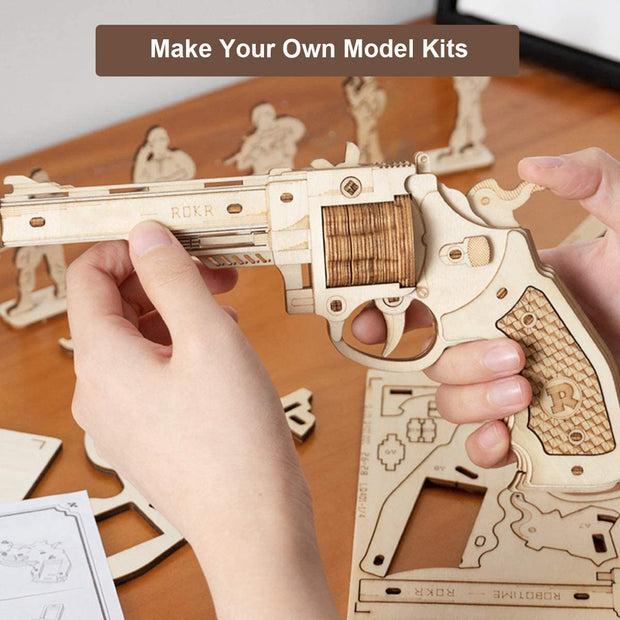 Gun Blocks Model Buliding Wooden Kit