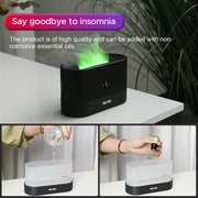 Ultrasonic Flame Humidifier Colorful  Fire Flame Aroma Diffuser