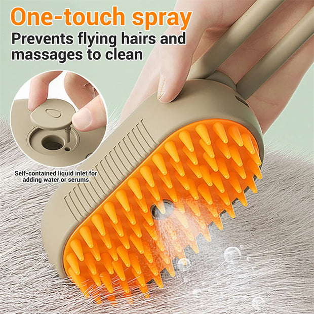 Pet Steamy Brush 3 In 1