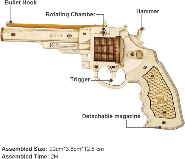 Pistola giocattolo puzzle in legno