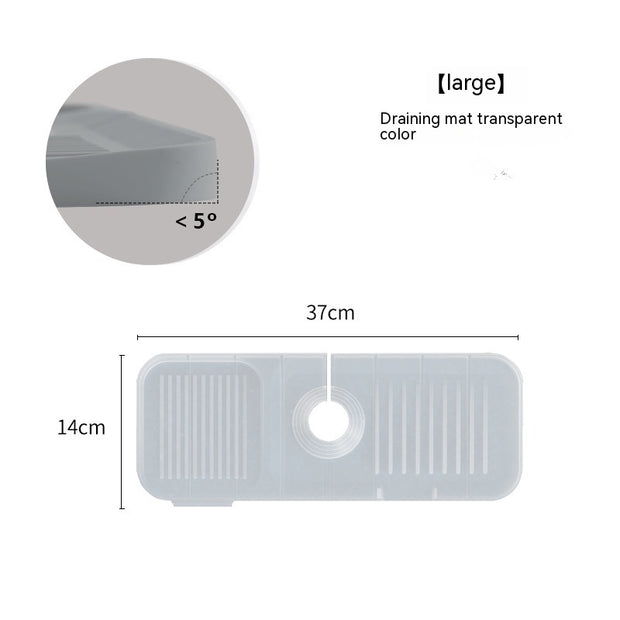 Tappetino per rubinetto in silicone per tappetino da cucina e bagno antispruzzo