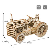 Mechanical Gear Drive Tractor Model Building Kit