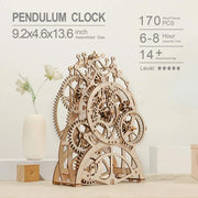 Pendulum Clock 170 Pcs 3D Wooden Puzzle