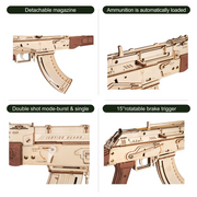 Wooden Puzzle Gun Toys