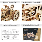 Mechanical Gear Drive Tractor Model Building Kit