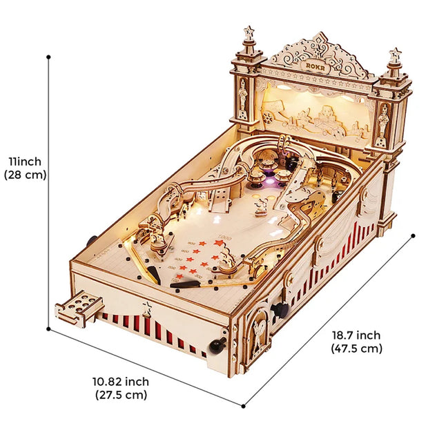 Pinball Machine 3D Wooden Puzzle Amusing Table Game