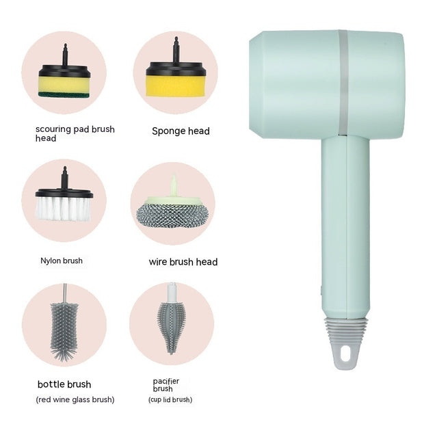 Electric Cleaning Dishwashing Brush  USB Rechargeable