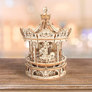 Carousel Waltz Rotating - Romantic Carousel 3D Wooden Puzzles