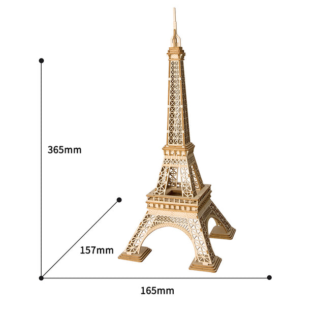 Wooden Puzzle Eiffel Tower Assembly Model Wood