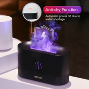 Umidificatore a fiamma ultrasonica Diffusore di aromi a fiamma di fuoco colorato