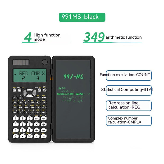 2 In 1 Foldable Calculators Handwriting Tablet