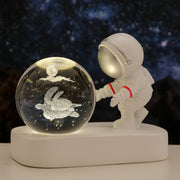 Glowing Planetary Galaxy Astronaut Crystal Ball Night Lights