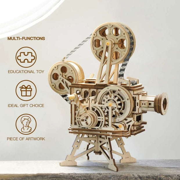 Classic Film Projector 3D Wooden Puzzle