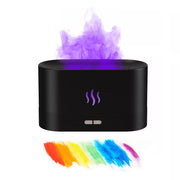 Ultrasonic Flame Humidifier Colorful  Fire Flame Aroma Diffuser