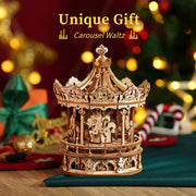 Carousel Waltz Rotating - Romantic Carousel 3D Wooden Puzzles