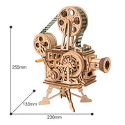 Proiettore cinematografico classico Puzzle 3D in legno