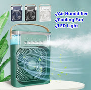 Air Humidifier Cooling Fan with Led Night Light