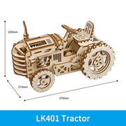 Mechanical Gear Drive Tractor Model Building Kit