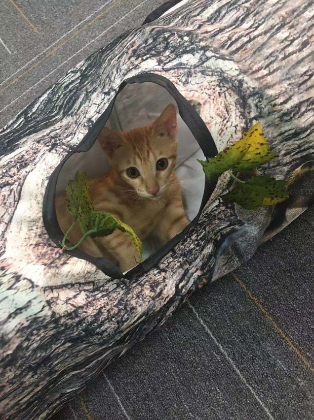 Giocattolo per animali domestici con tunnel a forma di albero