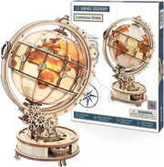 Luminous Globe 3D Wooden