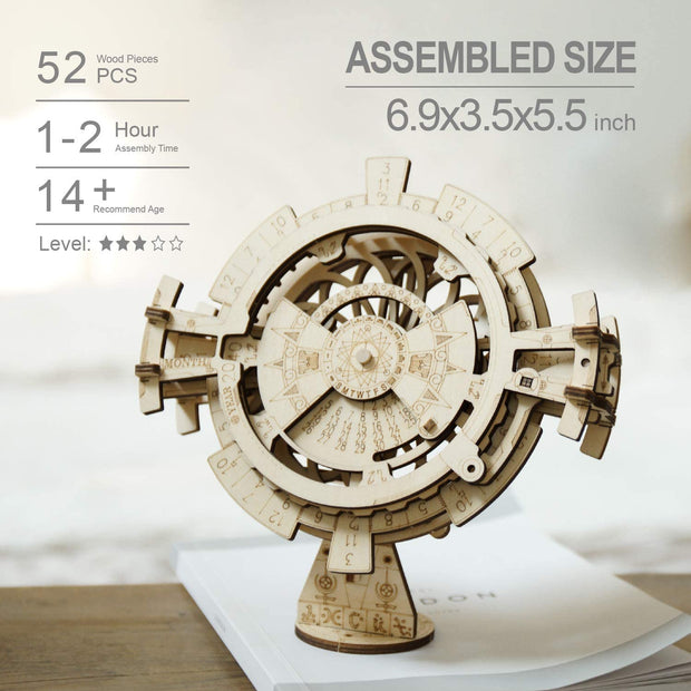 Perpetual Calendar 3D Wooden Puzzle