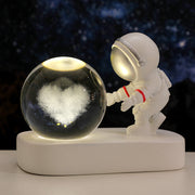 Glowing Planetary Galaxy Astronaut Crystal Ball Night Lights