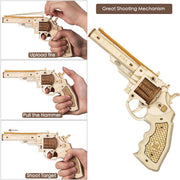 Pistola giocattolo puzzle in legno