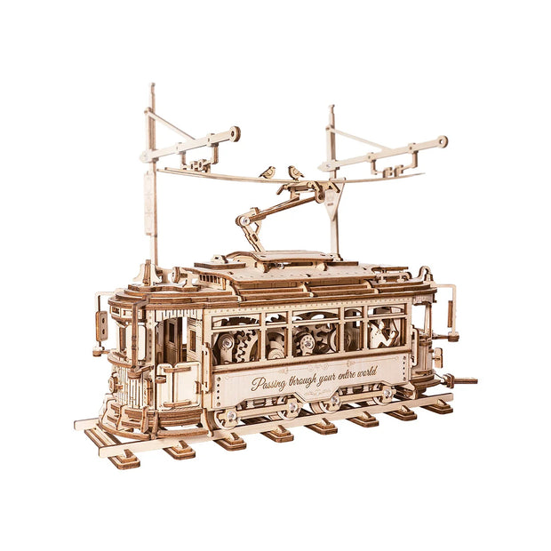 Classic City Tram 3D Wooden Puzzle Building