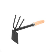 Garden Garden Tools Wooden Handle Rake Five Tooth Rake