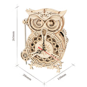 Owl Wooden Clock