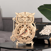 Owl Wooden Clock