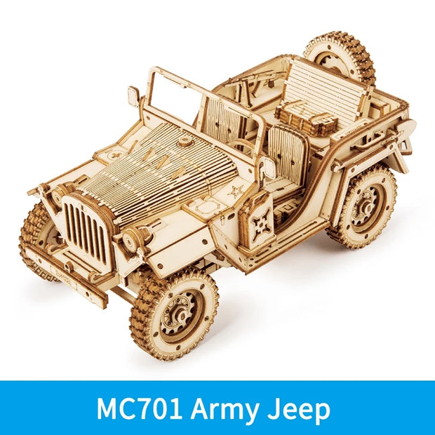 Vintage Vehicle Model 3D Wooden Puzzle