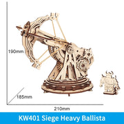 Siege Heavy Ballista 3D Wooden Puzzle War Game Assembly