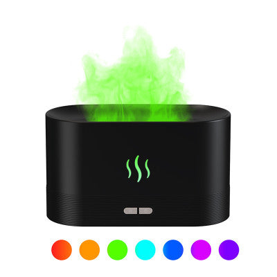 Ultrasonic Flame Humidifier Colorful  Fire Flame Aroma Diffuser