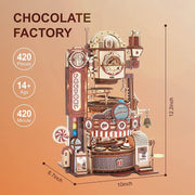 Marble Chocolate Factory 3D Wooden Puzzle