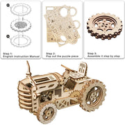 Mechanical Gear Drive Tractor Model Building Kit