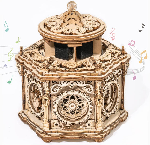 Mechanical Music Box Kit 3D Wooden Puzzle